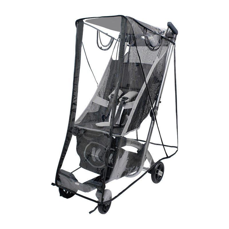 Factory Direct Sales Baby Stroller Rain Cover Kk Baby Stroller Rain Cover Windproof and Rainproof Cover for Strollers and Umbrella Strollers - image 5