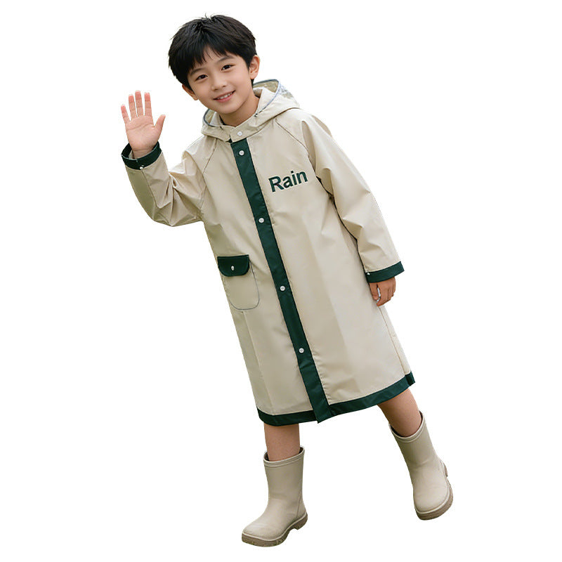 Children's Raincoat for Primary School Students, Boys and Girls, Extended Length, Full-Body Storm-Proof, with Backpack Space, Baby Hiking Rain Poncho Wholesale - image 5