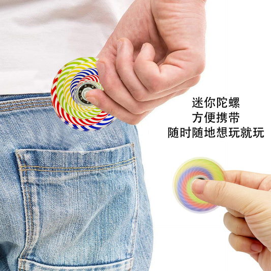 Amazon's New Mandala Graffiti Creative Fingertip Spinner Colorful Small Spinner Stress Relief Toy Small Gift Wholesale - image 2