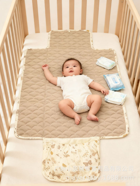 Popular Shell-Patterned Diaper Changing Pad, Mattress, Diaper Replacement Pad, Portable Foldable Pad for Home Use and Travel, Fresh and Clean - image 2