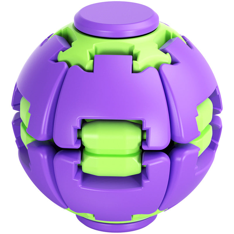 Cross-Border Popular Stress-Relief Ball, Colorful 3D Printed Press-And-Spin Ball, Fingertip Gyro, Educational Stress-Relief Small Toy Wholesale - image 5