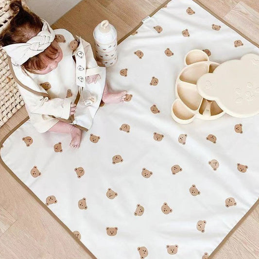 Baby TPU portable diaper changing pad, foldable urine pad, multifunctional baby diaper changing table, urine-proof pad ins - image 2