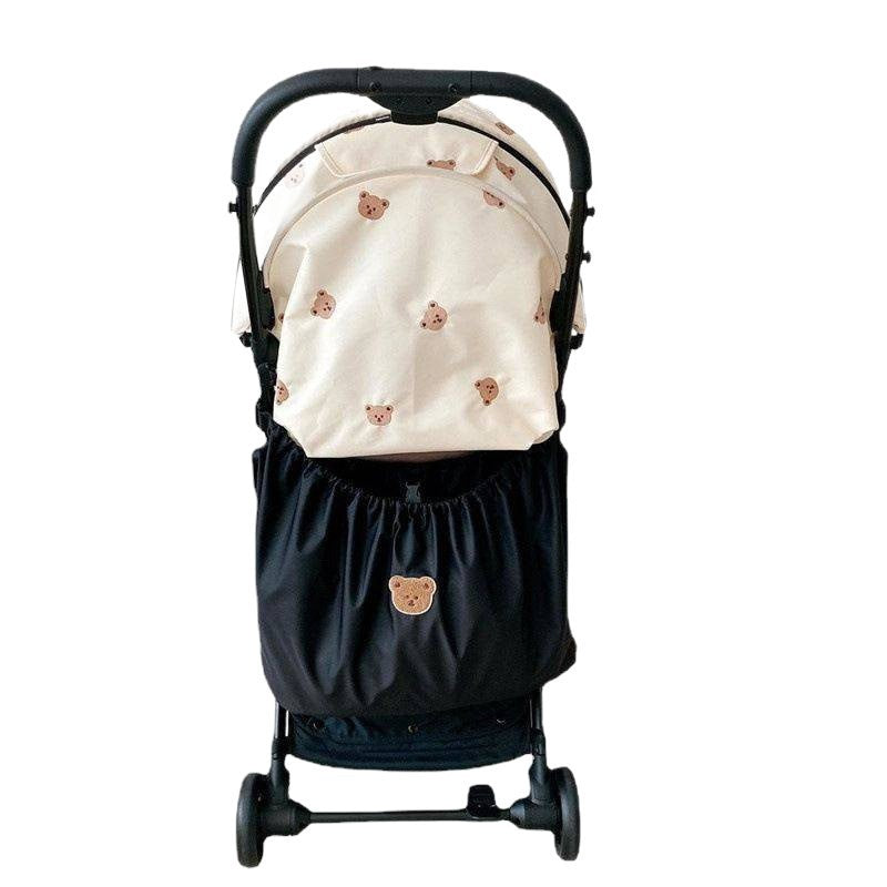 Korean-style baby stroller storage bag for outings, bottle and diaper organizer, children's stroller hanging storage bag - image 5