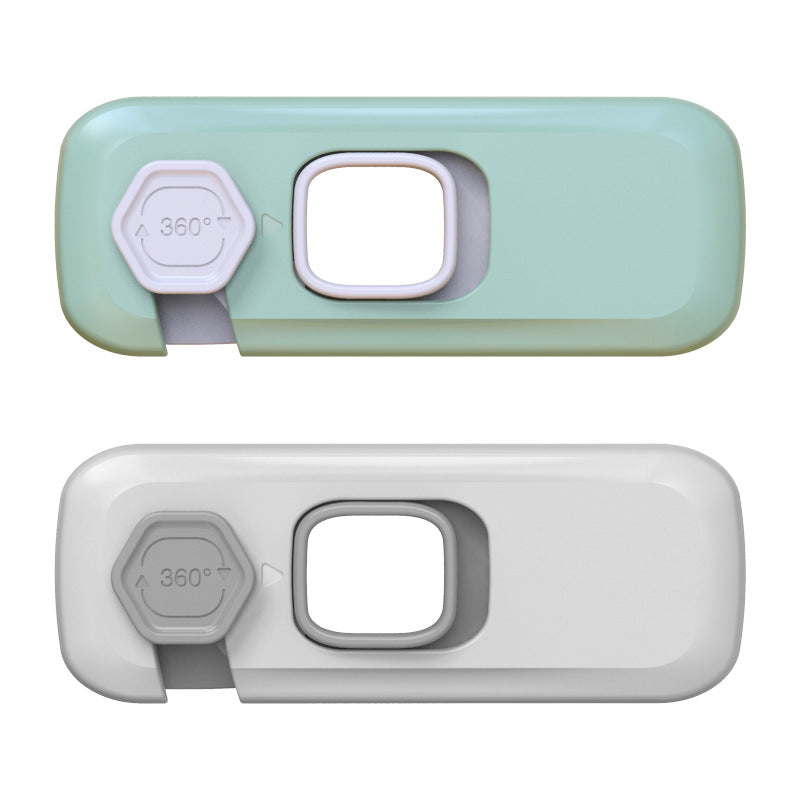Child Safety Lock Baby Anti-Pinch Double Door Lock Cabinet Door Lock Baby Protective Refrigerator Lock Drawer Lock - image 5