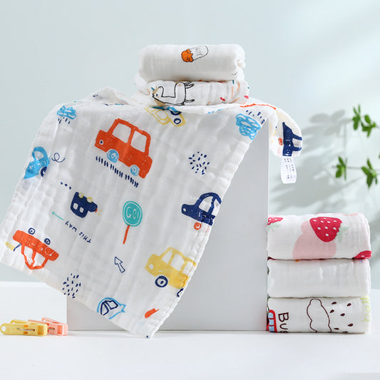 Slipper Towel Baby Gauze Towel Wash Face Cotton Soft Newborn Children Cotton Gauze Baby Handkerchief Small Square - image 2