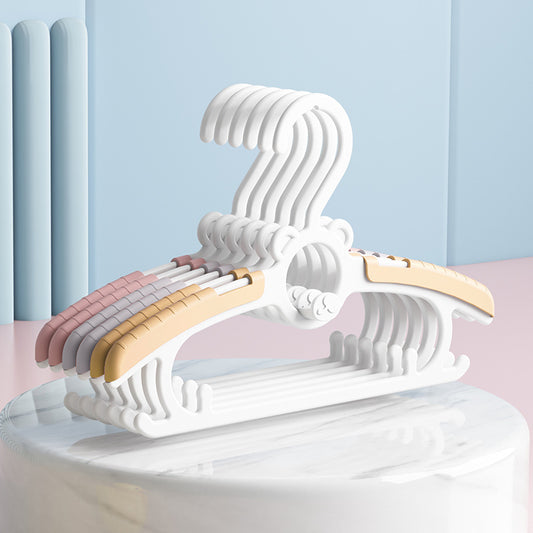 Retractable Children's Clothes Hanger Multifunctional Baby Clothes Hanging Newborn Clothes Support Baby Clothes Rack Children's Clothes Rack Plastic - image 2