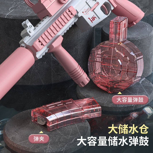 Drill Dragon Mengmeng Child M416 Light Spitfire Edition Electric Water Gun Full-automatic Succession Outdoor Toy Water Absorbent Toy - image 2