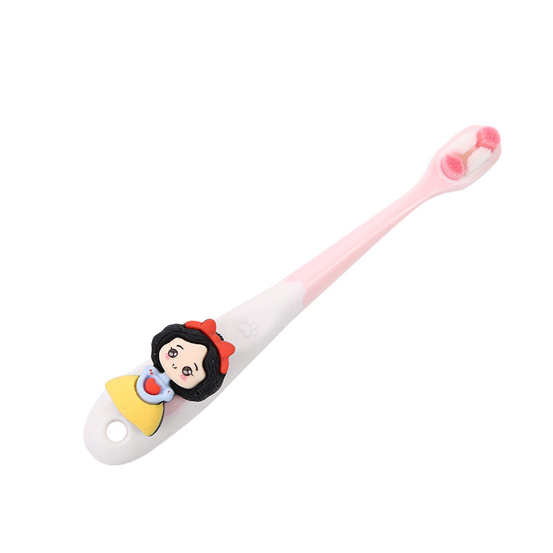 4-Pack Princess Children's Toothbrushes with Soft Bristles for Ages 3-6 and 6-12, Beginner Baby Toothbrushes for Protecting Teeth, Multi-Bristle for Baby Teeth, Ages 4-12 - image 5
