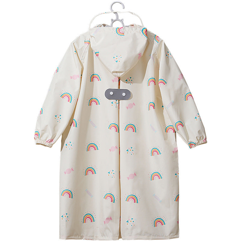 Children's raincoat girl's 2-year-old girl 4 kindergarten baby boy poncho lightweight 8 Primary School student rain-proof clothing schoolbag seat - image 5