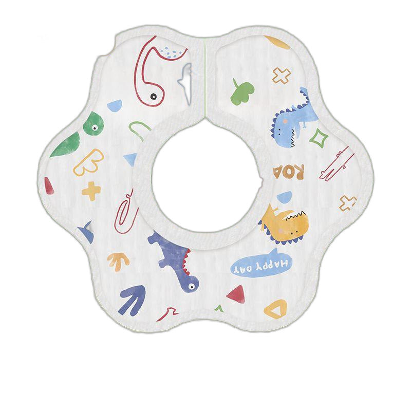 Baby bib Disposable bib baby bib waterproof 360 degrees anti-spitting milk gauze newborn bib - image 5