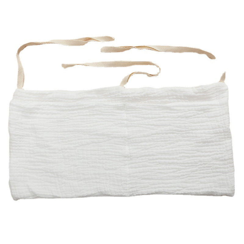 Cross-border pure cotton baby bed circumference double pocket children's feeding bottle bedside hanging bag baby diaper storage stroller hanging bag - image 5