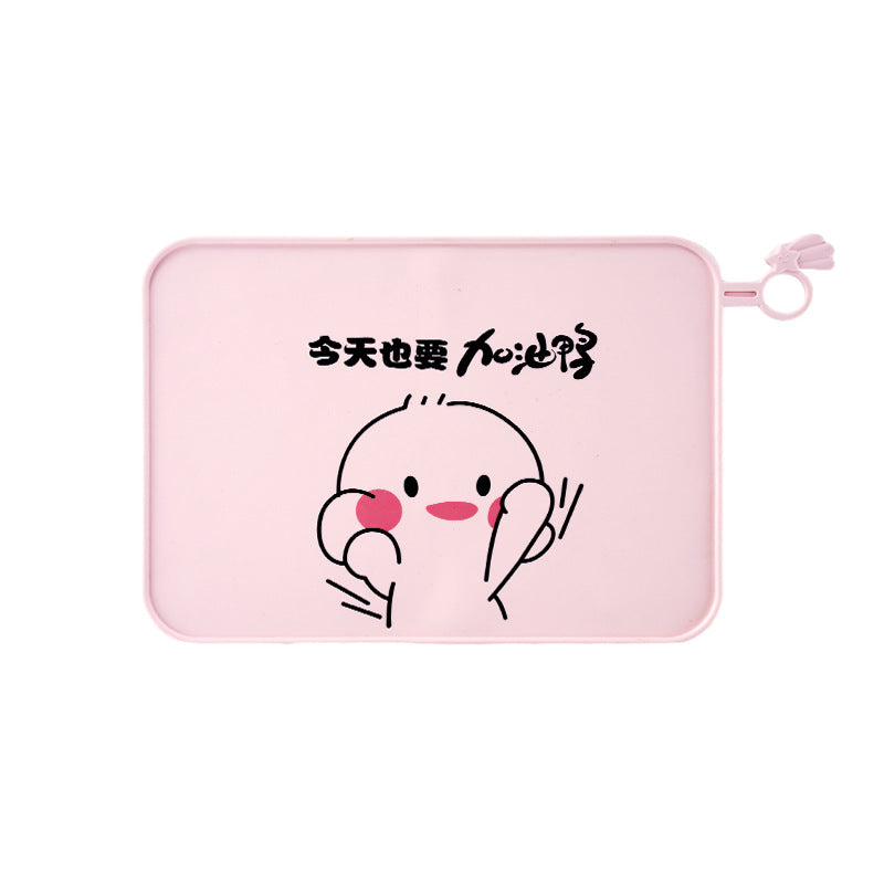 Food Grade Silicone Placemat baby children waterproof non-slip insulation mat easy to clean Primary School students lunch dining cloth - image 5