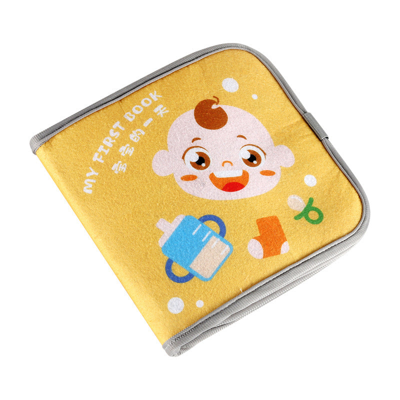 Children's Cloth Book Early Education Baby Tear Can't Bite Three-dimensional Velcro Hand Tear Book Baby Cognitive Educational Toy - image 5