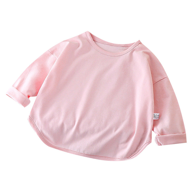 Children's Long-Sleeved T-Shirt, Pure Cotton, New Autumn Style, Girls' Base Shirt, Baby Base Shirt, Boys' Top, Children's Clothing Wholesale - image 5