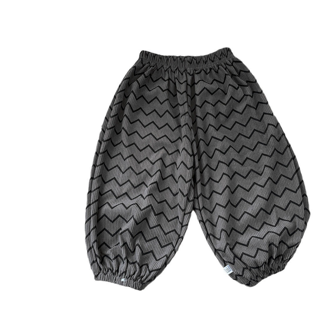 Children's New Sports Pants Corduroy Casual Pants Children's Pants Sweatpants Autumn Boys and Girls Loose Korean Harem Pants Trendy - image 5