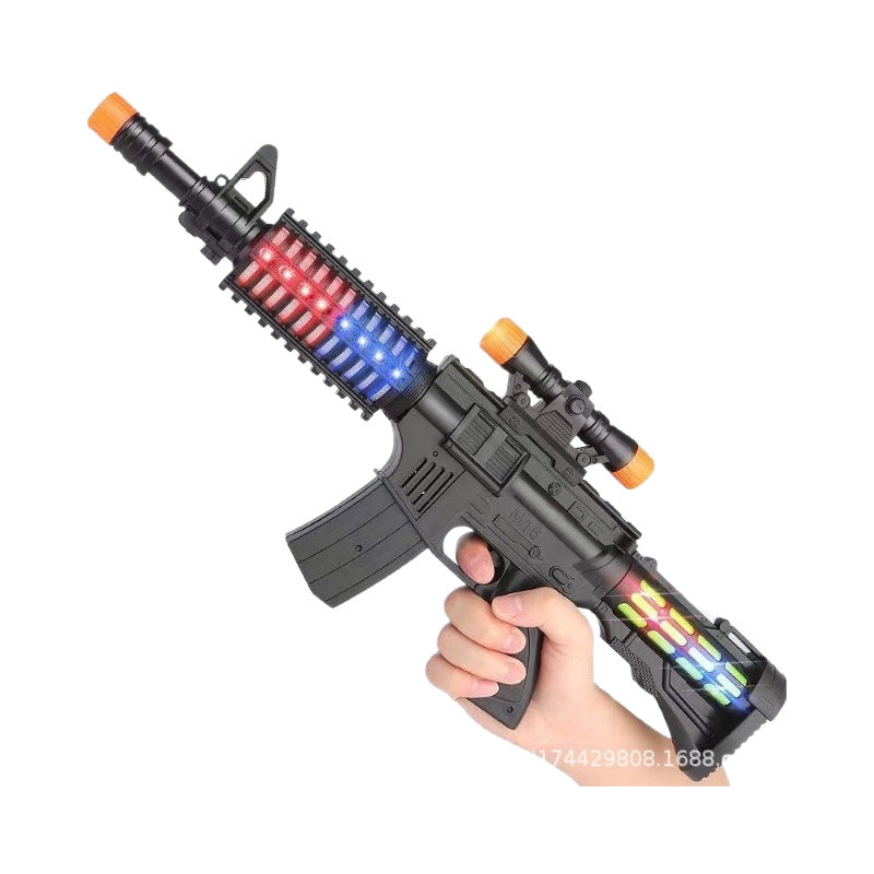 Hot sale children's electric toy gun with light music submachine gun 2-3-6 years old boy toy gun wholesale - image 5