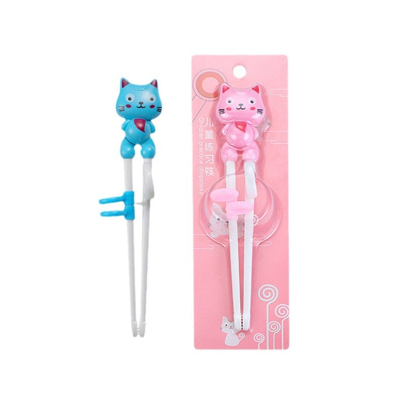 Cartoon children learning and training chopsticks baby correction chopsticks complementary food feeding auxiliary chopsticks creative practice chopsticks wholes - image 5
