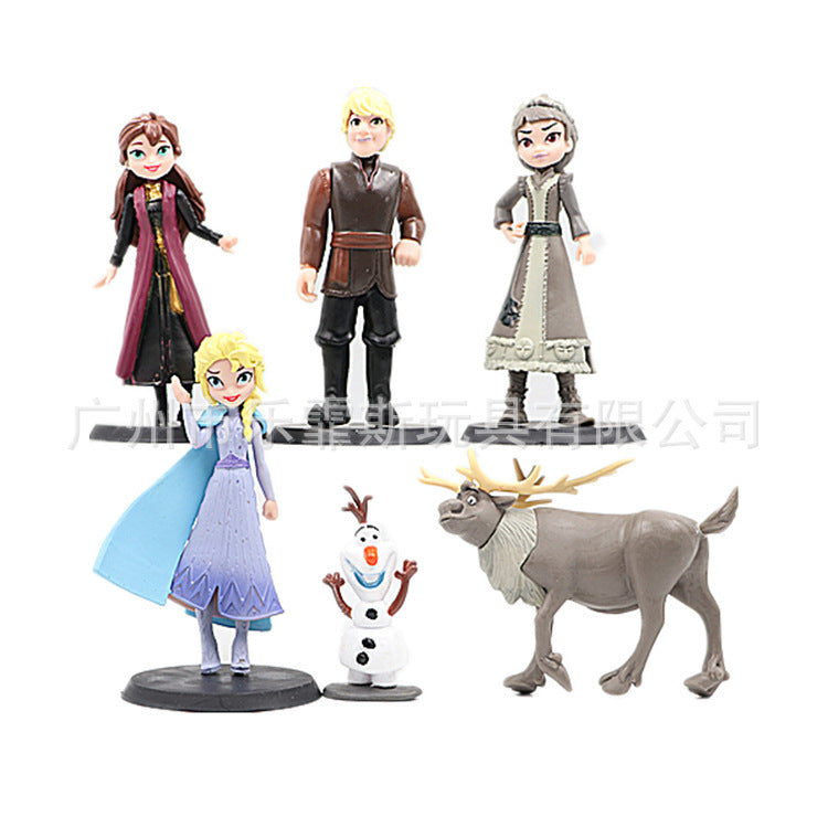 5 9 10 Princess Hand-held Girl Toy Doll Machine Gashapon Doll Model Cake Ornaments - image 5