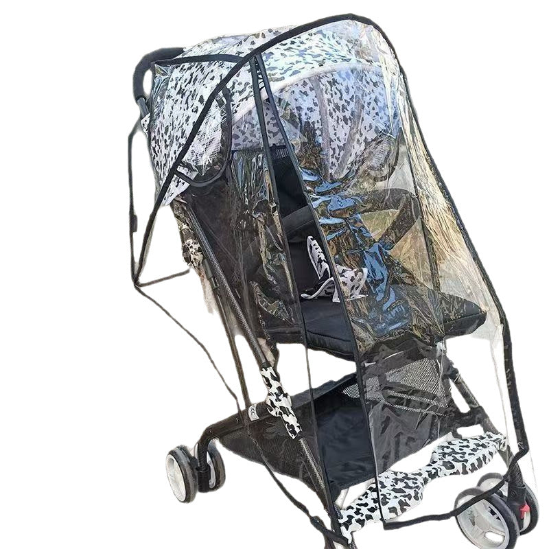 Stroller Rain Cover Little Tiger Pocket Stroller Windproof Baby Stroller Wind Shield Baby Stroller Rain Cover - image 5