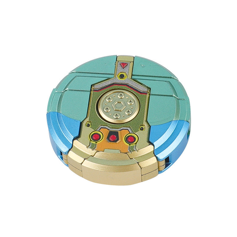 Gyro Transforming Robot Stress Relief Finger Spinner Decompression Rotating Mechanical Small Toy Wholesale for Street Vendors - image 5