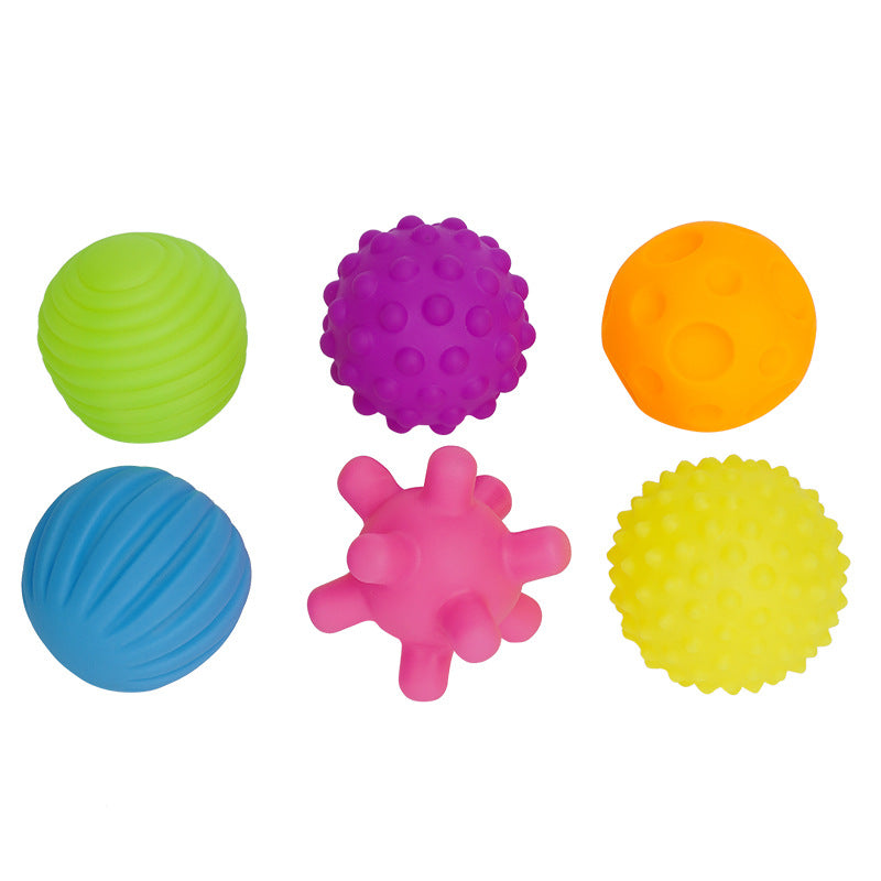 Baby Toy Hand-Grab Ball, Vinyl Manhattan Ball, Educational Bathroom Water Play, Children's Squeeze and Squeak Bath Toy - image 5