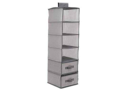 6 Shelf Storage with 2 Drawers
