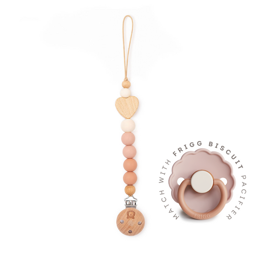 JBØRN Heart Pacifier Clip | Colour Block