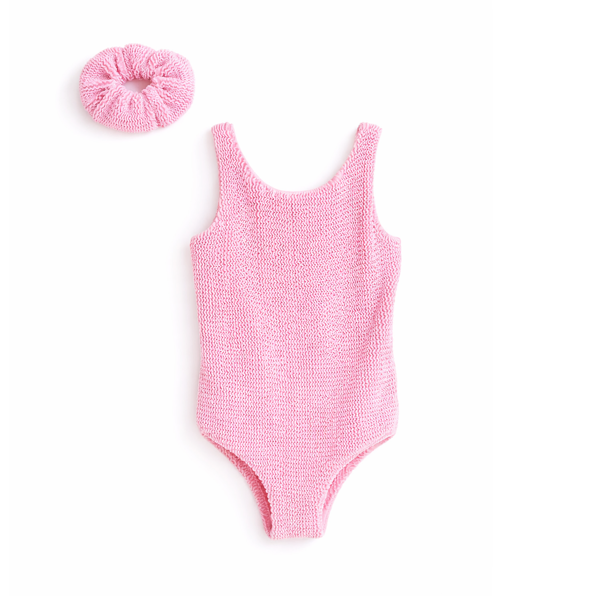 JBØRN Baby Girl Classic Crinkle Swimsuit