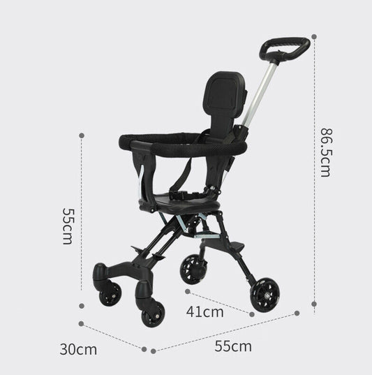 Lightweight Foldable Travel Stroller with Canopy