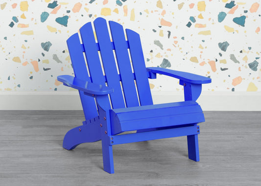 Kids Wood Adirondack Chair for Indoor & Outdoor Use
