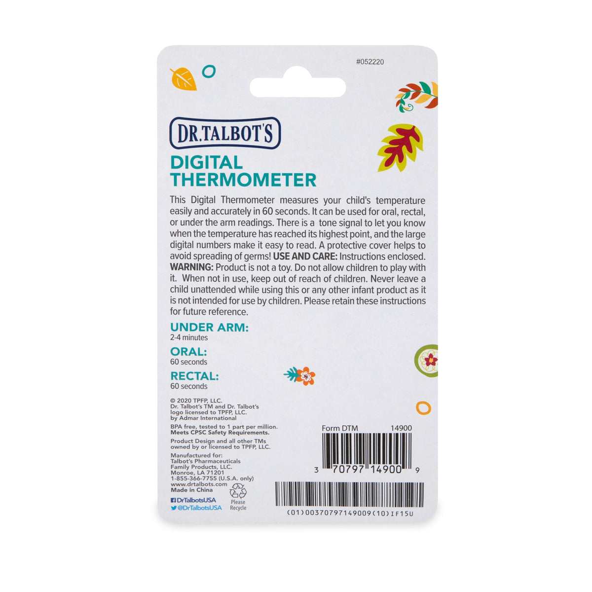 Baby Digital Thermometer with Protective Cover