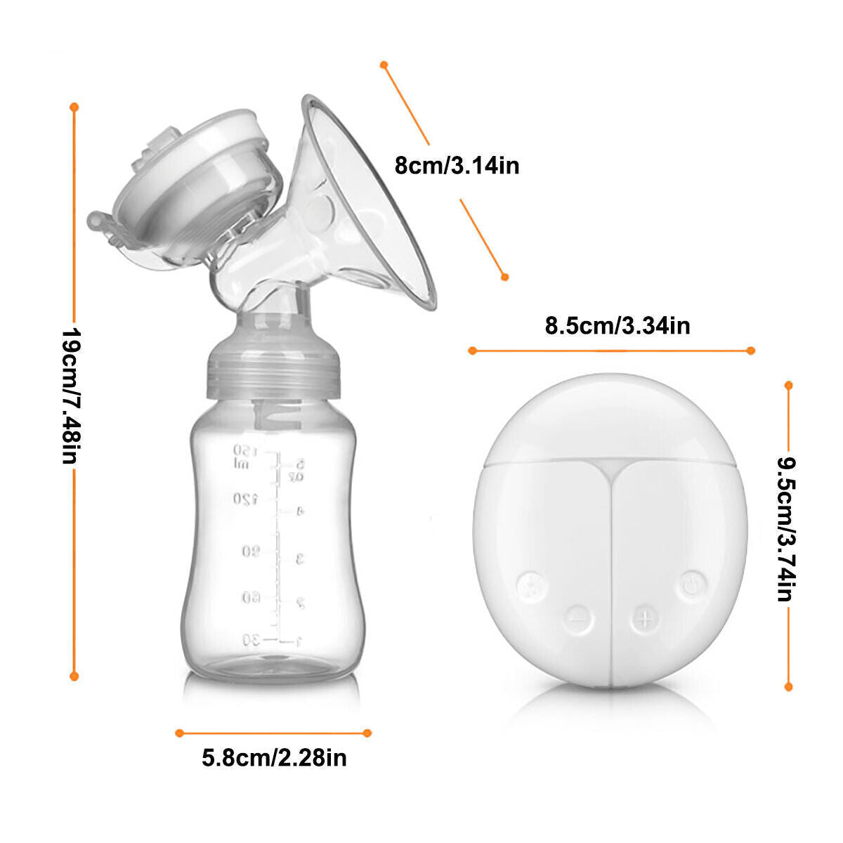 Electric Breast Mute Automatic Dual Breastpump Baby Infant