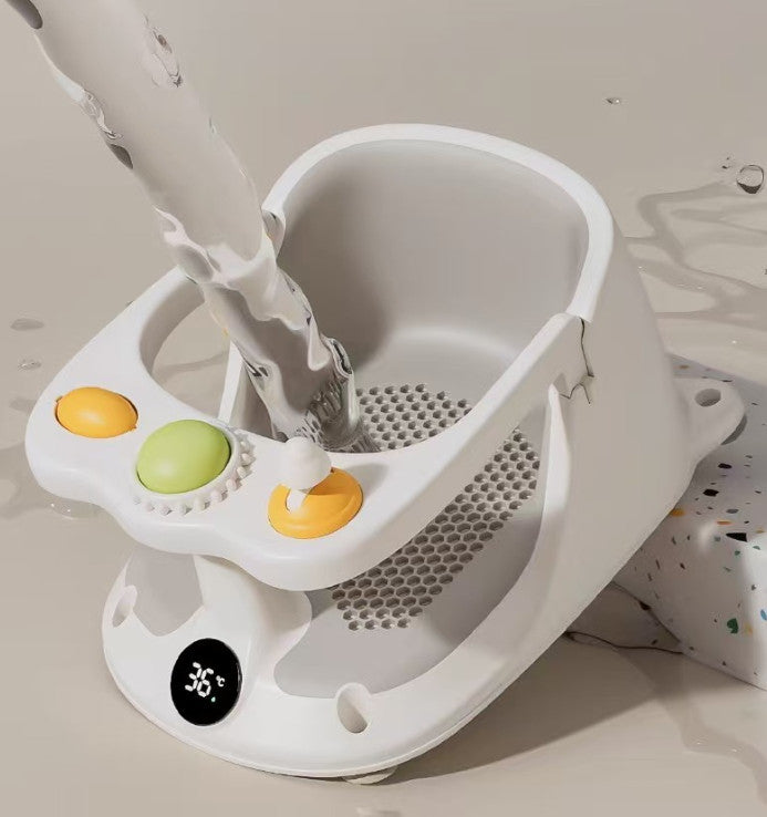 Baby Bath Seat Non-slip Soft Toddler Bath Chair Suction Cups