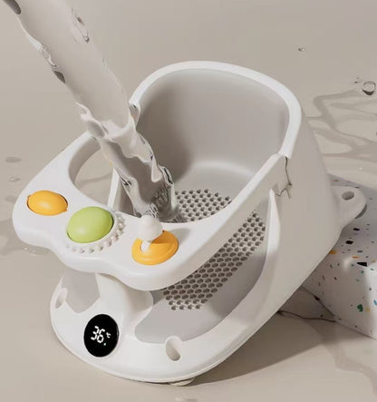 Baby Bath Seat Non-slip Soft Toddler Bath Chair Suction Cups
