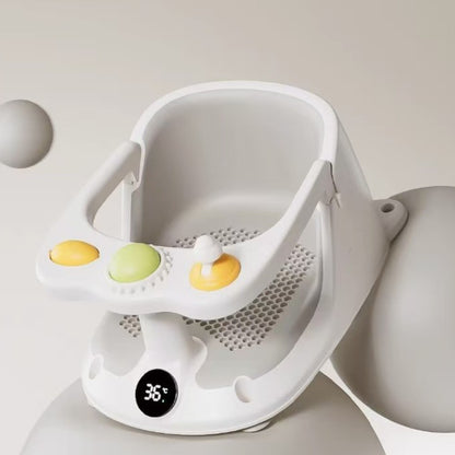 Baby Bath Seat Non-slip Soft Toddler Bath Chair Suction Cups