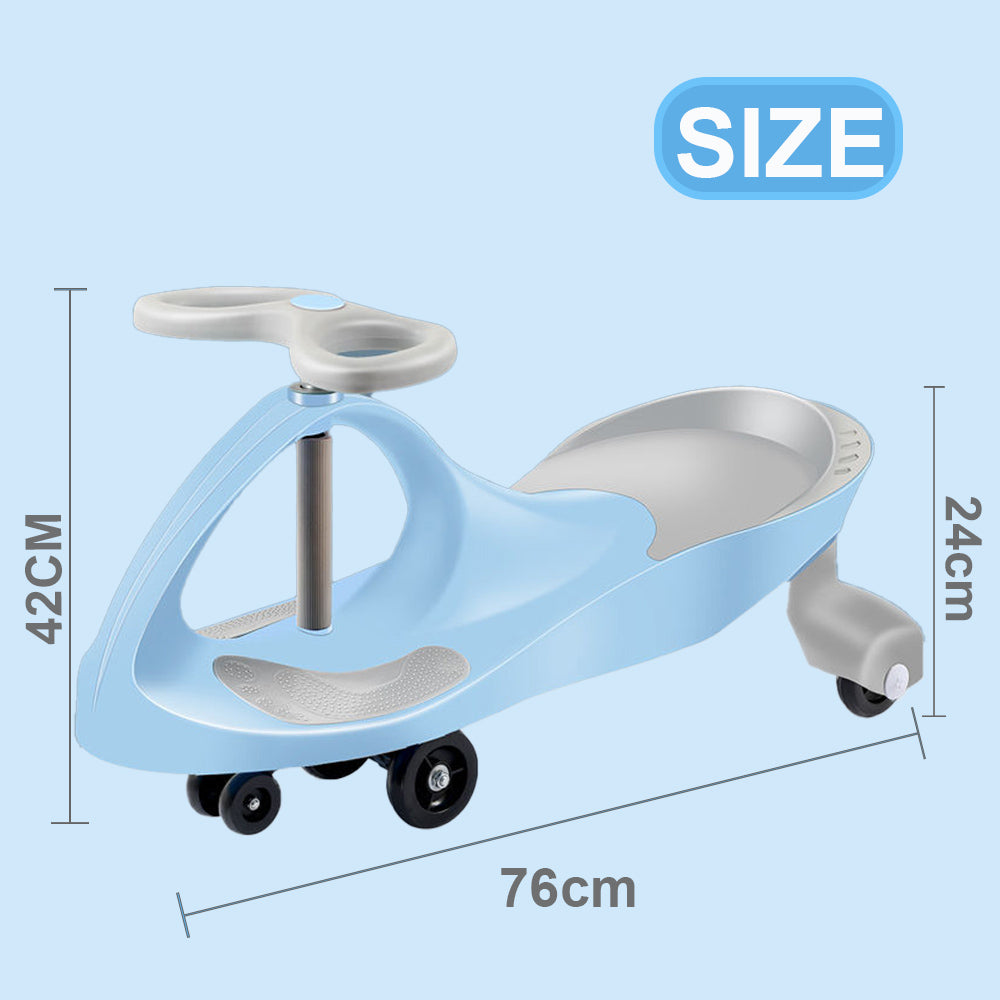 Wiggle Car Ride-On Toy with Anti-Slip Pedals