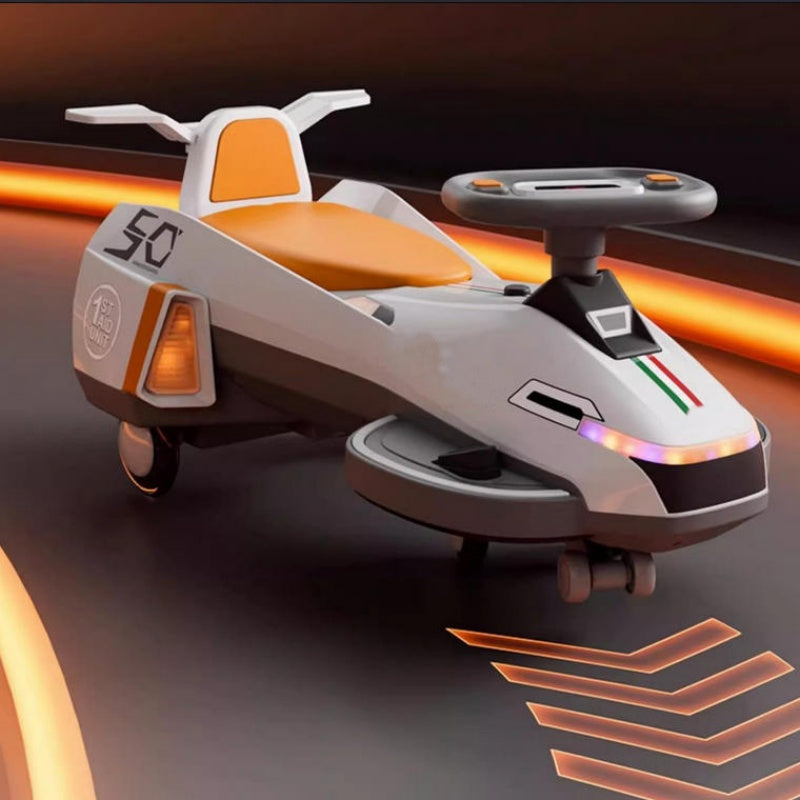 Electric Ride on Wiggle Car for Kids Toddlers with Light
