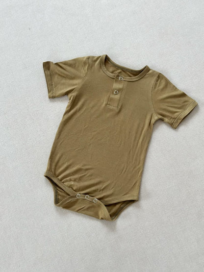 Class a Breathable Bamboo Fiber One-piece Bodysuit for Baby