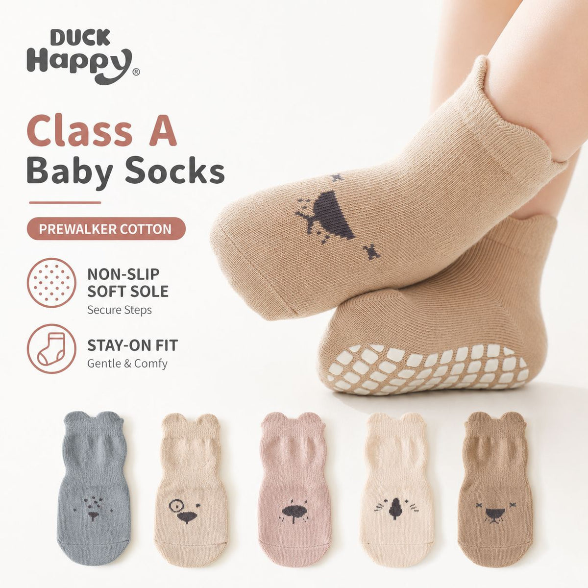 2026 Baby Floor Socks Indoor Toddler Socks Autumn and Winter Pure Cotton Breathable Non-Slip Bottom Insulation Kidsren's Socks Trampoline Socks - image 2