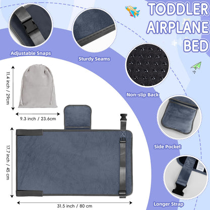 Amazon Baby Airplane Hammock Portable Children's Travel Bed Airplane Seat Extender Hanging Foot Rest - image 4