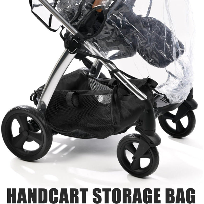 Baby Stroller Umbrella Stroller Bottom Frame Storage Basket Stroller Net Bag Storage Bag Shopping Bag Bottom Basket - image 1