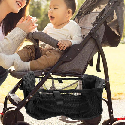 Baby Stroller Umbrella Stroller Bottom Frame Storage Basket Stroller Net Bag Storage Bag Shopping Bag Bottom Basket - image 3