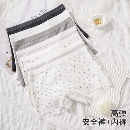 Xm10A Women's Boxer Briefs, Baby-Style Flat-Angle Panties, Mid-Waist Seamless Simple Quality Women's Underwear L32 - image 3