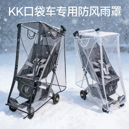 Factory Direct Sales Baby Stroller Rain Cover Kk Baby Stroller Rain Cover Windproof and Rainproof Cover for Strollers and Umbrella Strollers - image 1