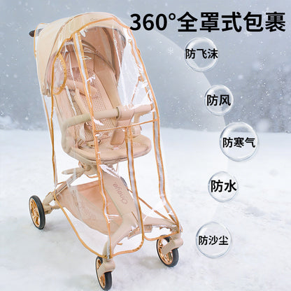 Popular Baby Stroller Rain Cover, Windproof Cover, Stroller Raincoat, Rain Poncho - image 1