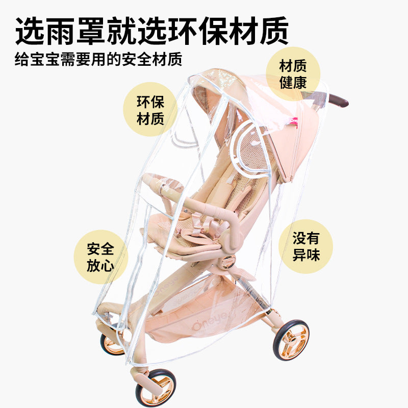 Popular Baby Stroller Rain Cover, Windproof Cover, Stroller Raincoat, Rain Poncho - image 2