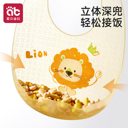 Baby Feeding Bib Silicone Bib Waterproof Children's Bib Anti-Dirt No-Wash Essential - image 3