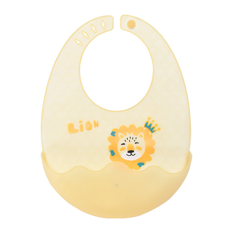 Baby Feeding Bib Silicone Bib Waterproof Children's Bib Anti-Dirt No-Wash Essential - image 5