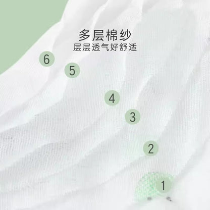 Baby Pure Cotton Six-Layer Gauze Towel Newborn Children's Towel Face Washcloth Handkerchief Class a Baby Square Towel Saliva Towel - image 4
