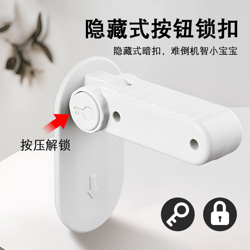 Door Handle Safety Lock, No-Drill Fixed Lock, Baby and Child Pet Anti-Opening, Anti-Pinch Safety Protection Lock - image 3